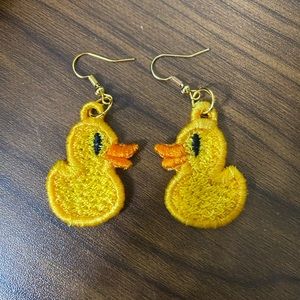 JEEP Lover’s Duck Earrings Free Standing Lace Earrings. Fun way to Duck a Jeep